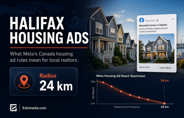 Halifax realtors face Meta’s housing ad restrictions in Canada, with limited targeting options and a wider ad radius.